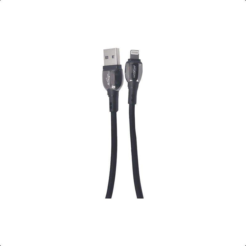 CABLE TIPO C CARGA RAPIDA 3 METROS REFORZADO /PLOMO NEGRO - 2