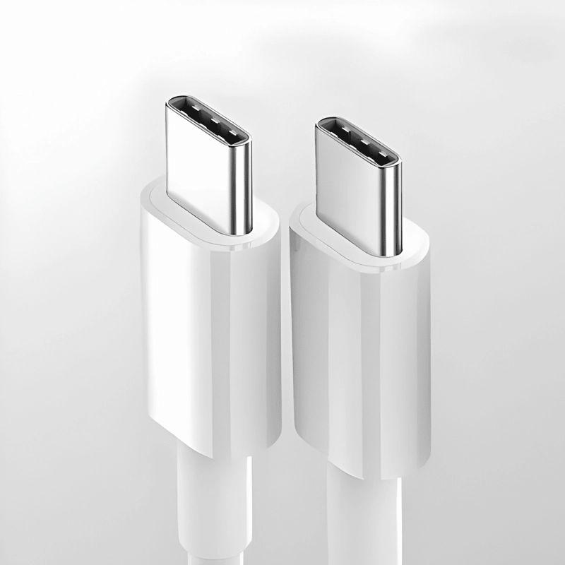 CABLE USB TIPO C A USB TIPO C MACHO CARGA Y DATOS 1 BLANCO - 3