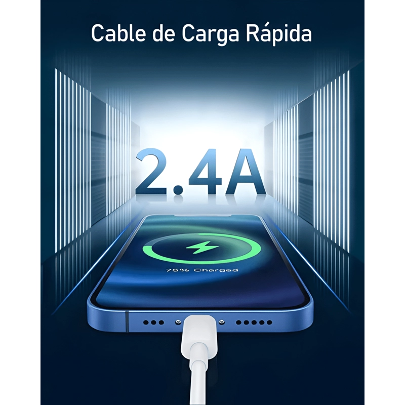 GENÉRICO CABLE PARA IPHONE CERTIFICADO / FOXCOON / 1 METRO /