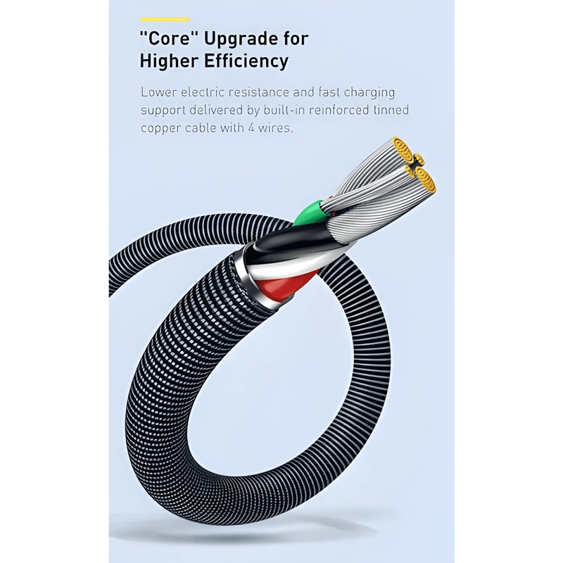 CABLE DE CARGA LIGHTNING PARA IPHONE CRYSTAL PREMIUM - 4