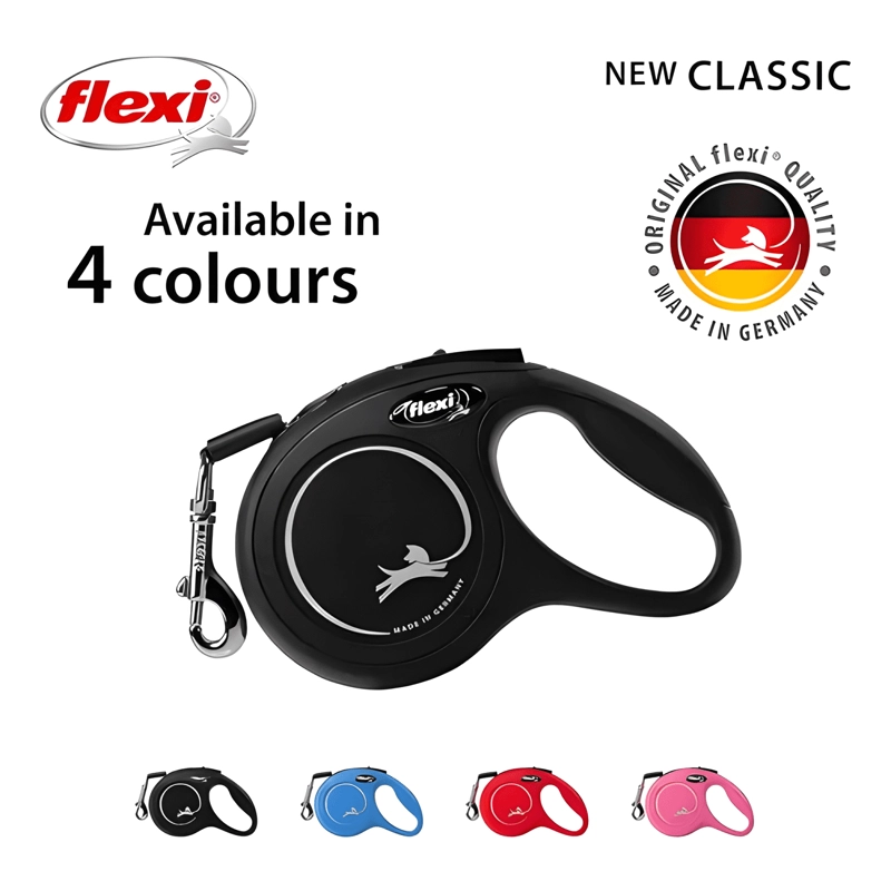 CORREA RETRACTIL PARA PERRO FLEXI CLASSIC TALLA S MAX. AZUL - 3