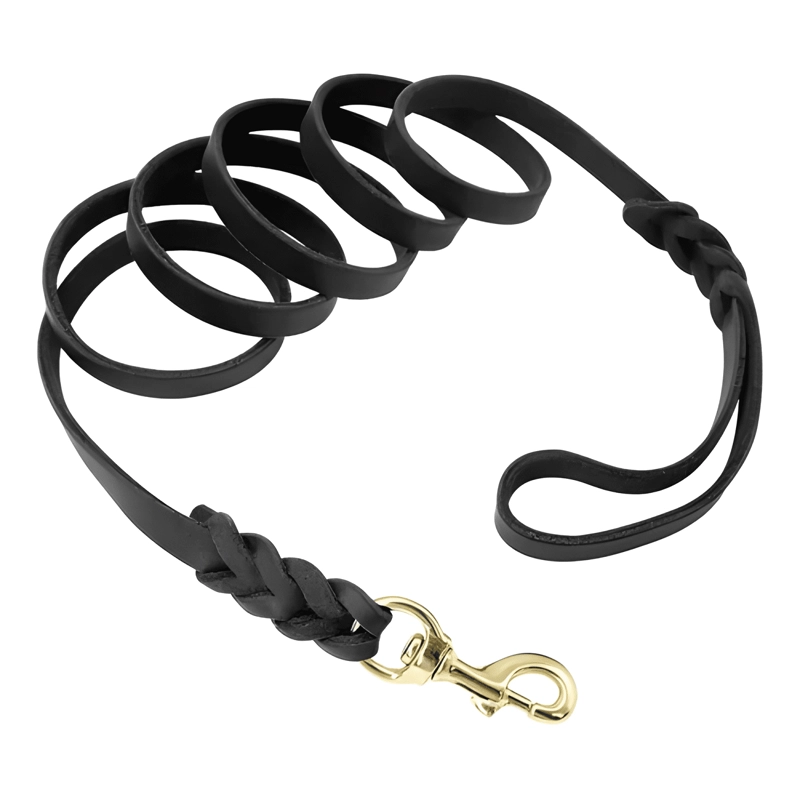 2M X 1.6CM CORREA DE CUERO PARA PERROS MEDIANOS Y GRANDES - 1