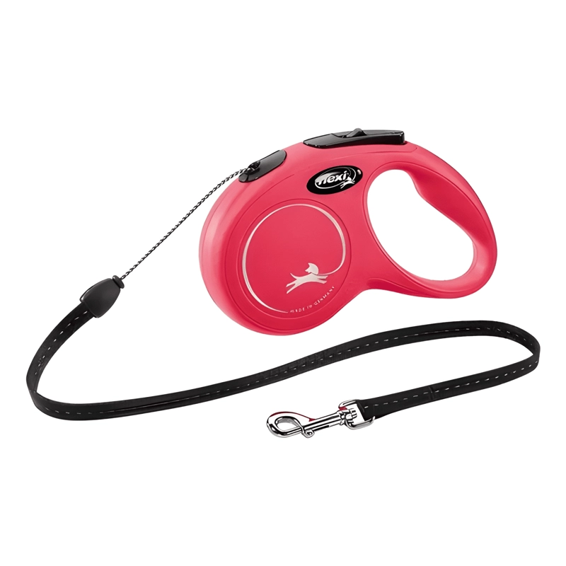 GENÉRICO CORREA RETRACTIL FLEXI SMALL NEW CLASSIC 5 MTS MAX 12 ROJO