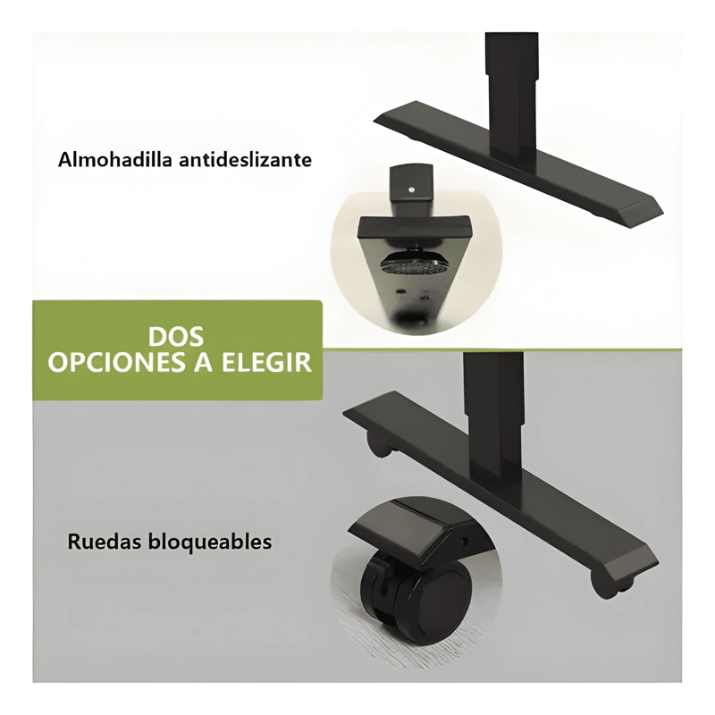 ESCRITORIO GAMER ALTURA AJUSTABLE ELECTRICO HOMER MARRON - 3