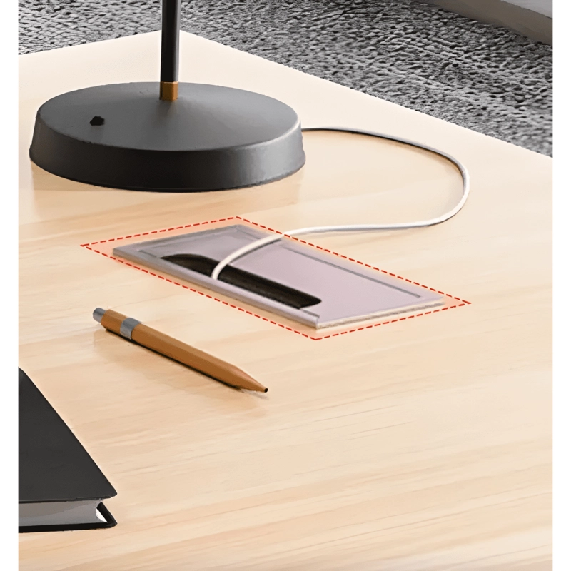 ESCRITORIO MODERNO CON CAJONERAS 140X60X77CM PARA OFICINA - 2
