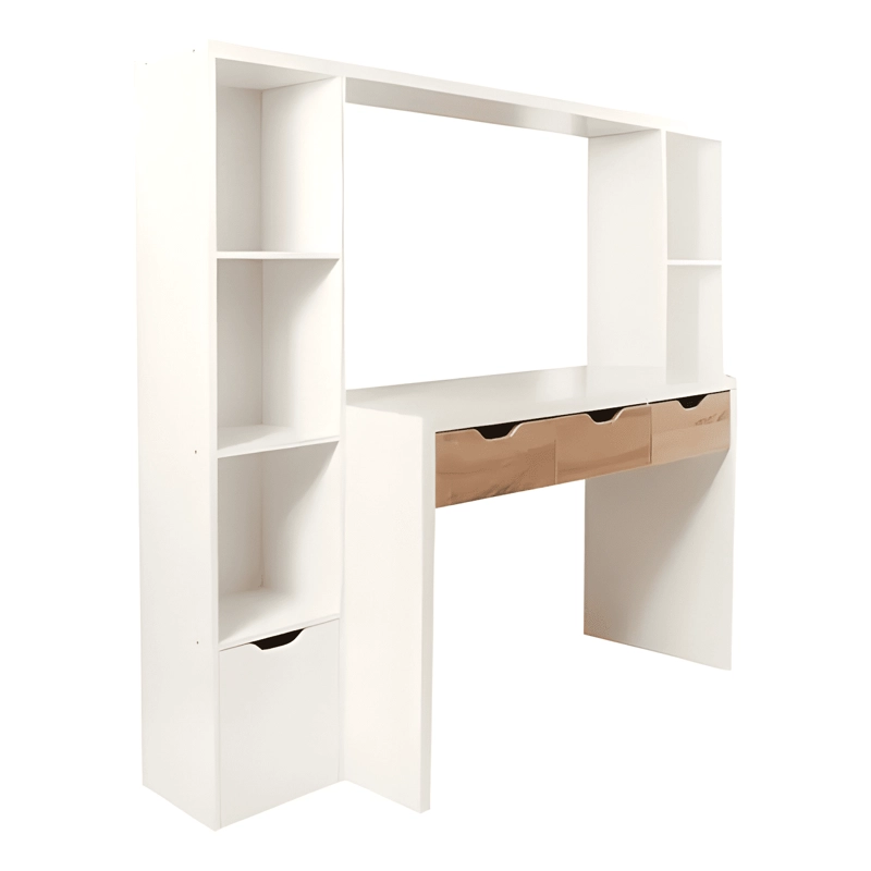 MUEBLE/ CENTRO TRABAJO REINE M+DESIGN 140X165X45 CM BLANCO - 2