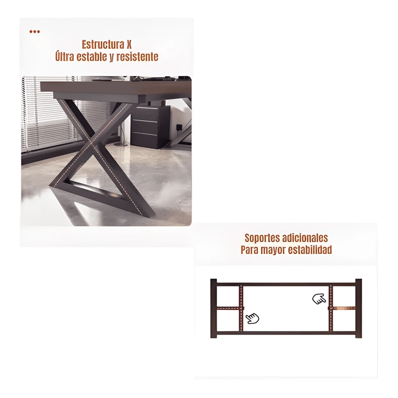 ESCRITORIO MESA COMEDOR GAMER 140*60*75CM LUBABYCAS - 3