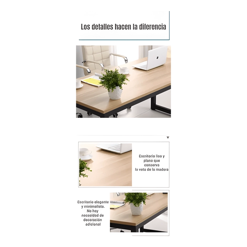 ESCRITORIO MESA 120*60*74CM BLANCO #3 - 2