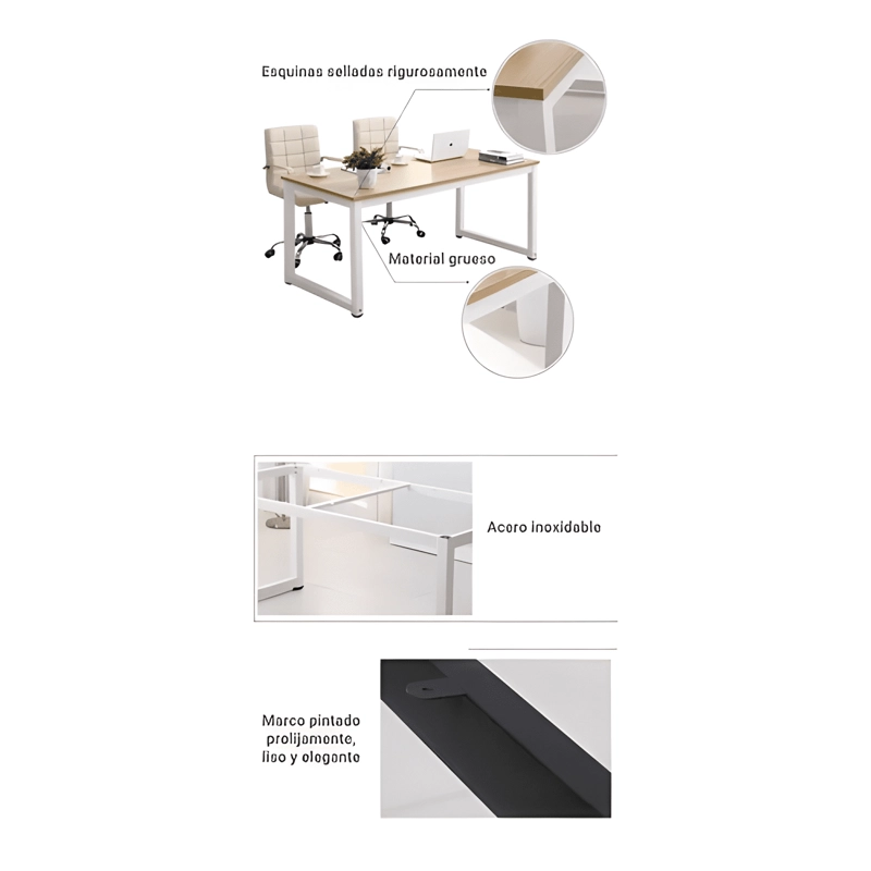 ESCRITORIO MESA 120*60*74CM BLANCO #4 - 3