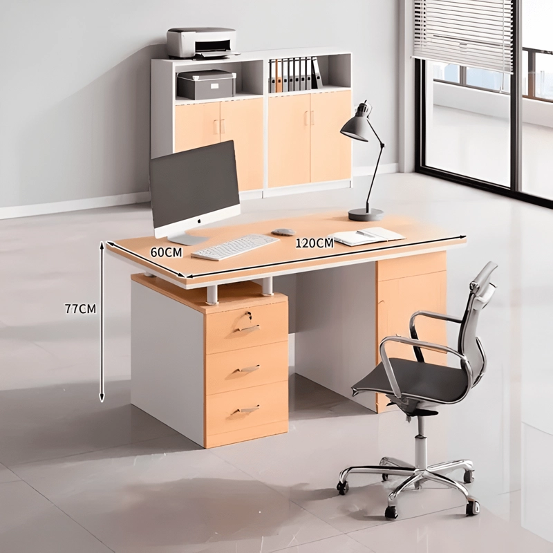 ESCRITORIO MODERNO CON CAJONERAS 120X60X77CM - 1
