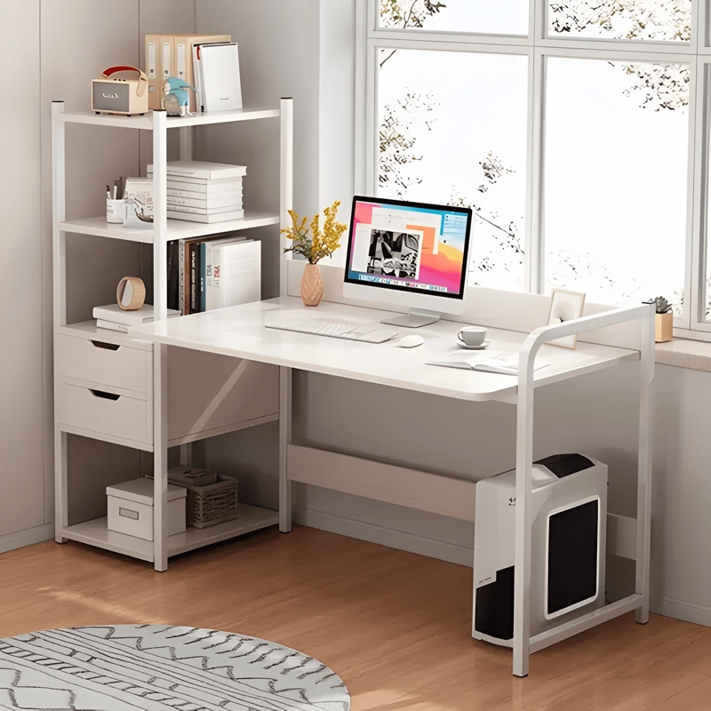 ESCRITORIO H CON ORGANIZADOR 2 CAJONES 100CM CHIC HOME - 1
