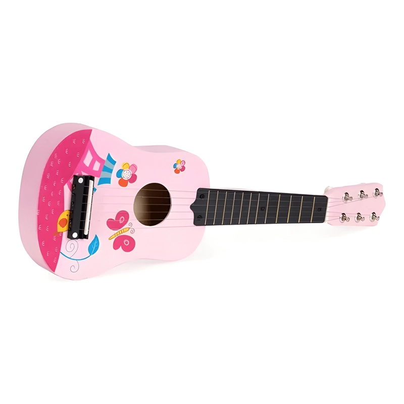 GUITARRA DIDACTICA DE MADERA JUGUETE INSTRUMENTAL PARA NIÑOS - 1