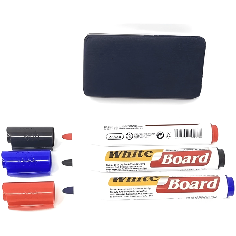 PIZARRA ACRILICA BLANCA 40X60 + SET 3 PLUMONES Y BORRADOR - 2