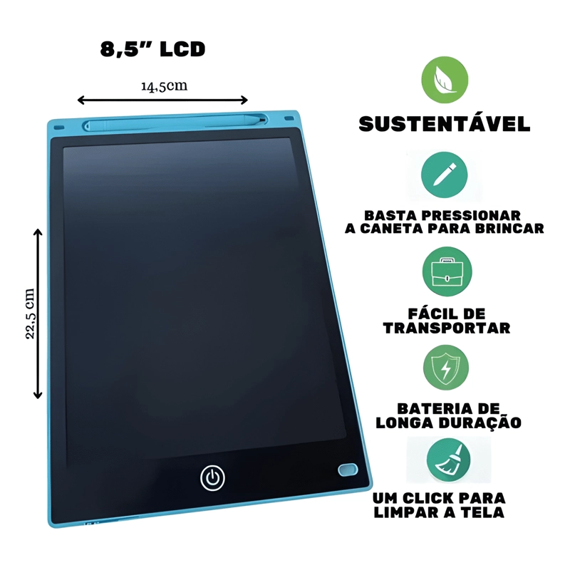 PIZARRA MAGICA INFANTIL PIZARRA TABLET PANEL LCD 8,5 PULGADA - 1