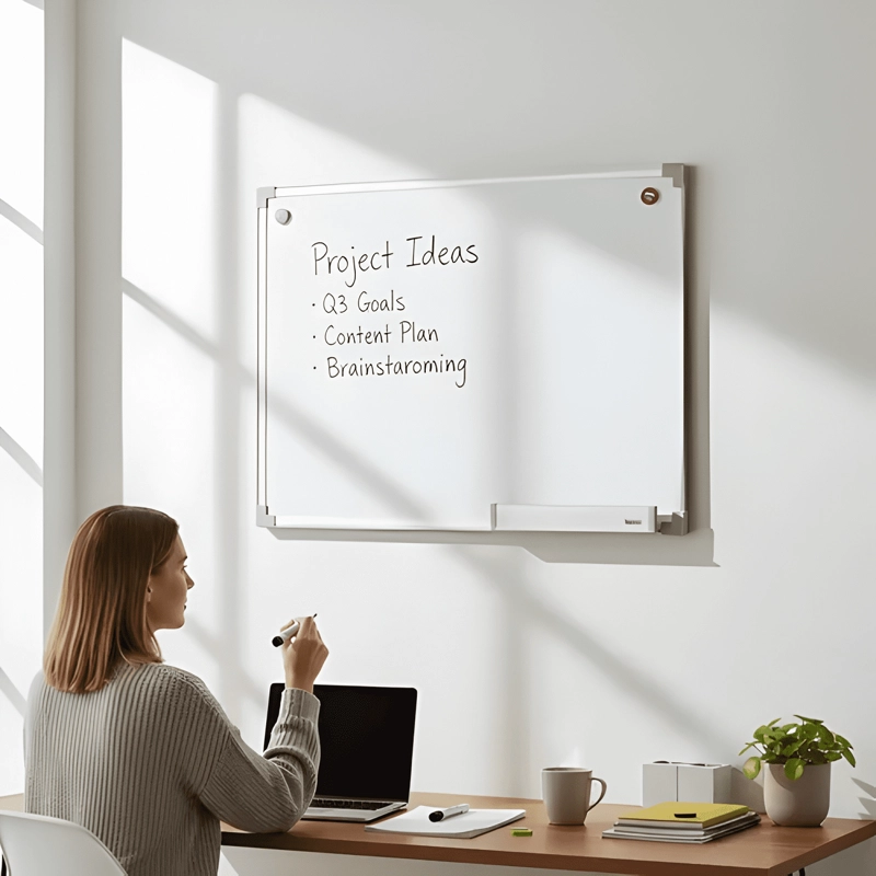 PIZARRA ACRILICA BLANCA 80X60 CM #12 - 1