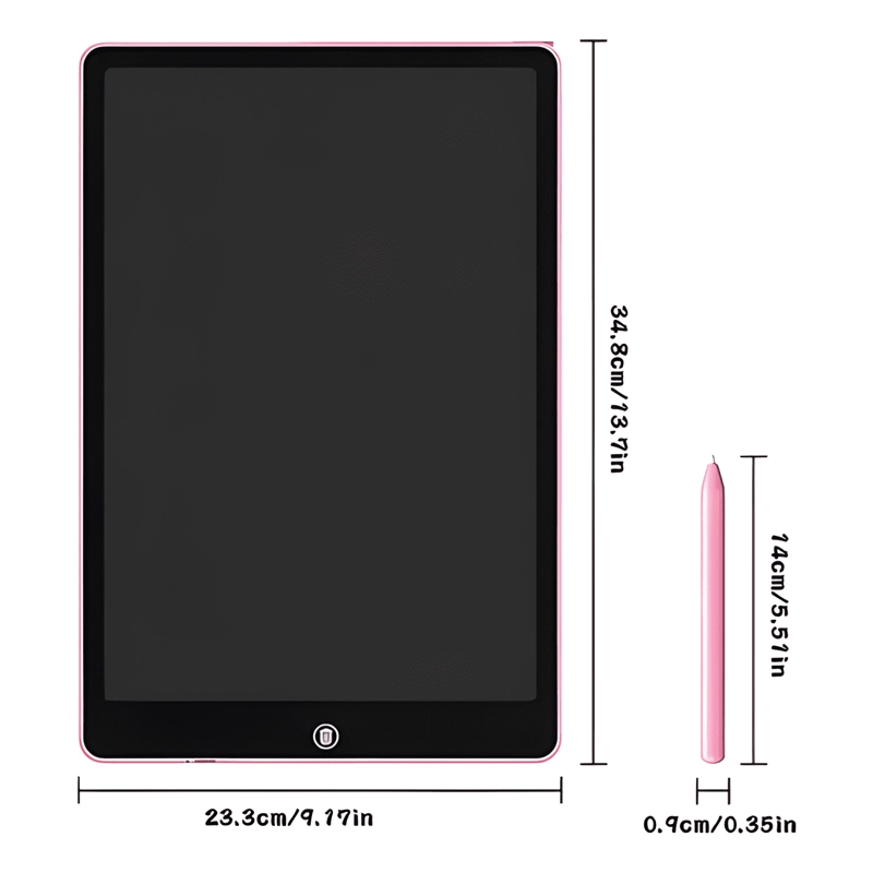 PIZARRA MAGICA LCD DE 16' PARA NIÑOS CON LAPIZ ROSA - 2