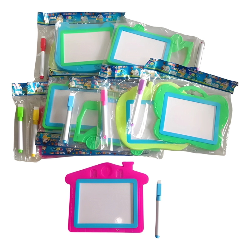 6 MINI PIZARRA MAGICA PARA DIBUJO CON LAPIZ PARA NIÑOS - 1