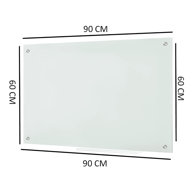 PIZARRA GLASS PRO VIDRIO 60X90CM 4MM BLANCO #5 - 3
