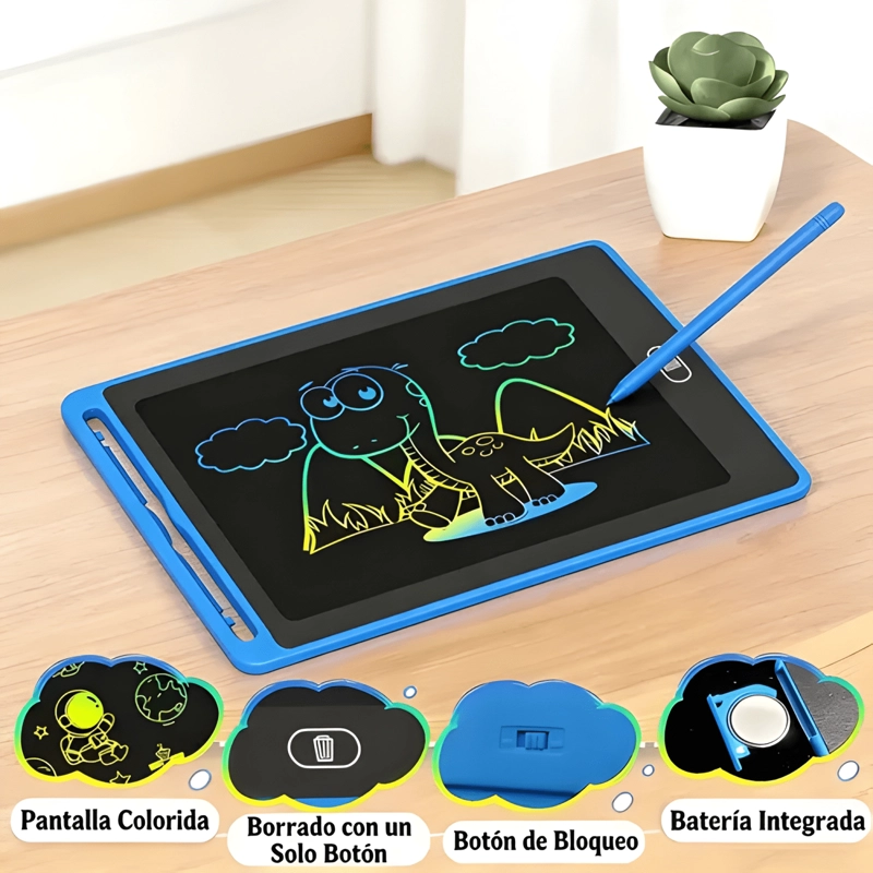 PACK 10 TABLEROS ESCRITURA LCD NIÑOS 8.5 INTELIGENTE - 2