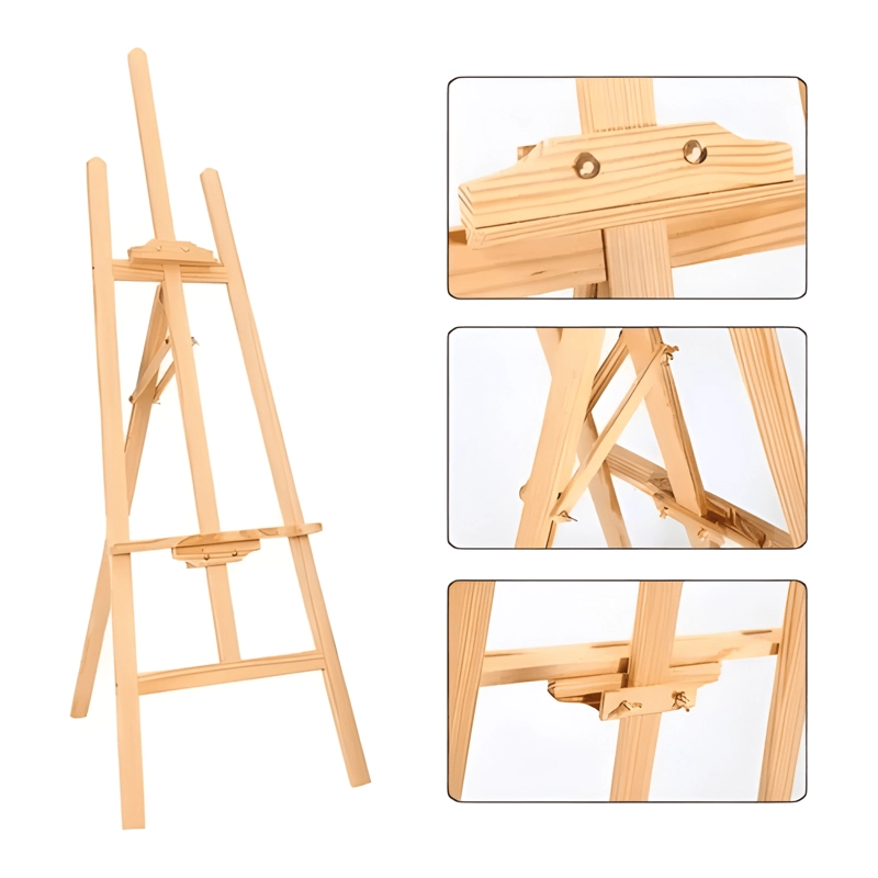 ATRIL CABALLETE PARA PINTAR DE MADERA AJUSTABLE 125CM #2 - 2