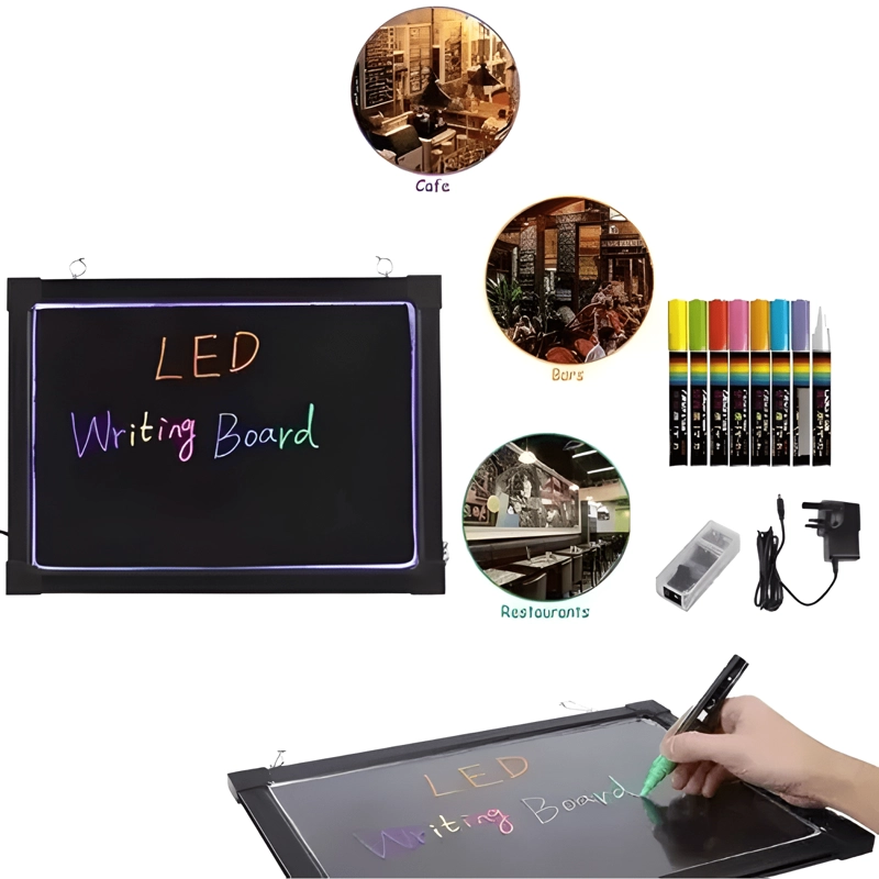 PIZARRA LED LUMINOSA 50X70CM 10 FUNCIONES DE LUZ - 2