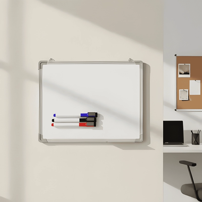 PIZARRA ACRILICA BLANCA 60X40 BORRADOR + PLUMONES #7 - 1