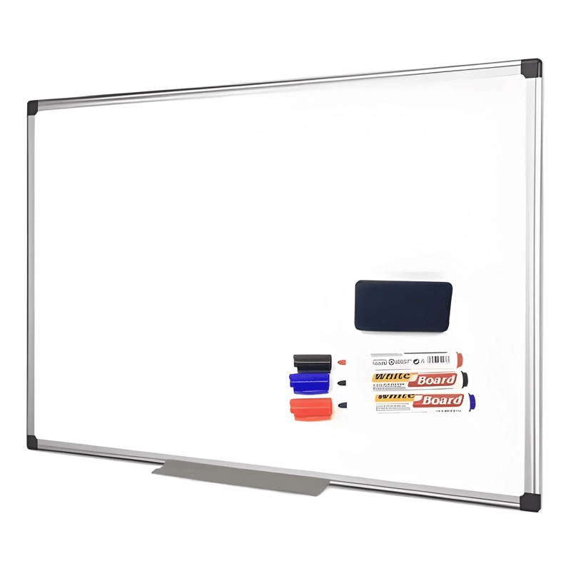 PIZARRA ACRILICA BLANCA 60X90 CM Y SET 3 PLUMONES + BORRADOR - 1