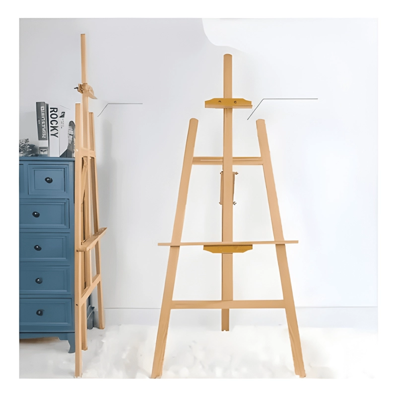 ATRIL CABALLETE PARA PINTAR DE MADERA AJUSTABLE 1.2 MTS - 1