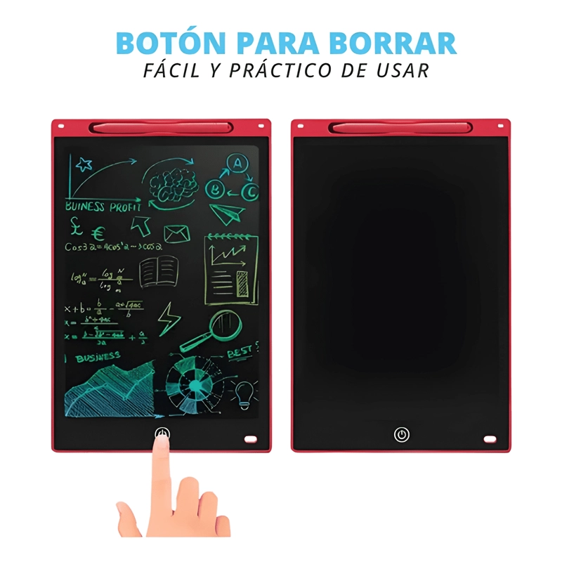 PIZARRA T-GO MAGICA INFANTIL GRANDE TABLETA DIBUJO ROJO - 2