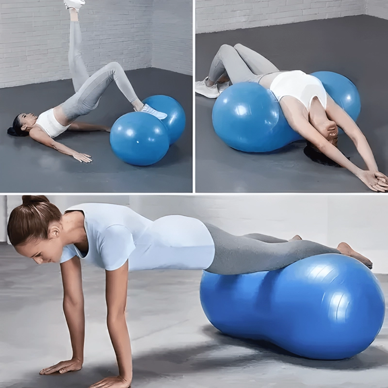 BALON OVALADO PILATES YOGA TIPO MANI 90X45CM + BOMBIN #12 - 3