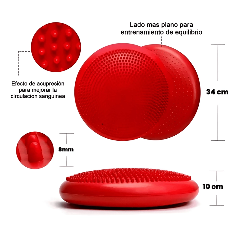 COJIN AUTISMO SENSORIAL PROPIOCEPTIVO YOGA BALONES MORADO - 4