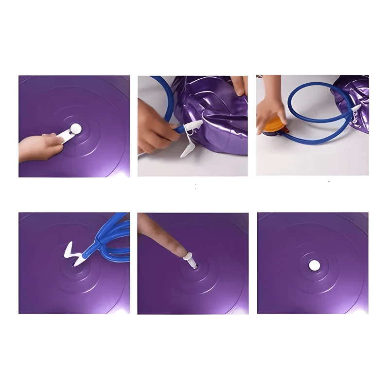 PELOTA BALON TERAPE UTICO FITBALL YOGA PILATES 75CM MORADO - 3