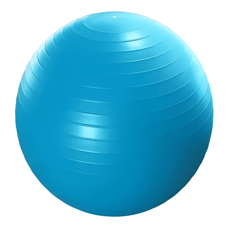 BALON PILATES YOGA PELOTA 65CM FITNES EJERCICIO AZUL - 4