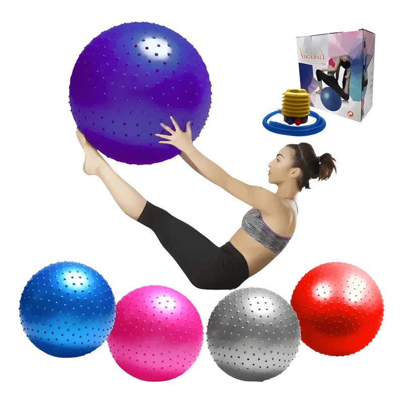 BALON DE YOGA O PELOTA 85 CM LINEA SPORT + INFLADOR - 3