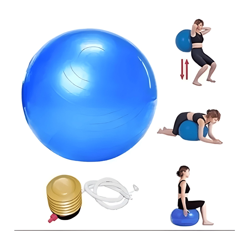 PELOTA BALON 75 CM PILATES YOGA + INFLADOR PELOTAS #5 - 2