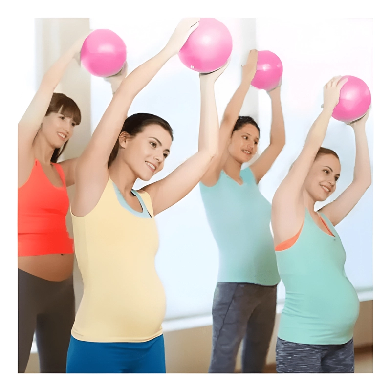 PELOTA DE GIMNASIA PARA ESTIRAMIENTO PILATES Y YOGA DE 25 CM - 4