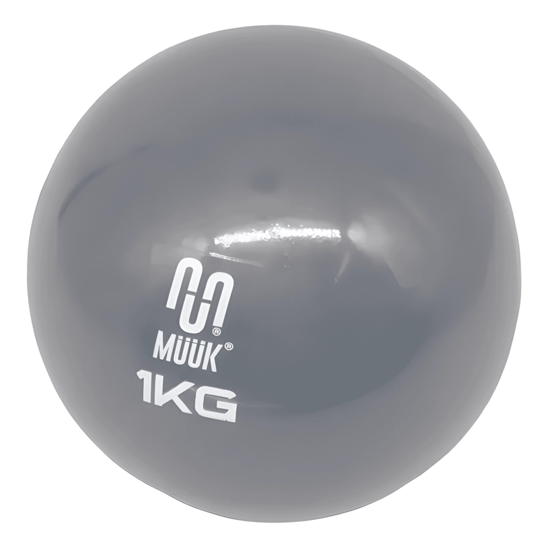 BALON MEDICINAL 1KG MUUK SILICONA SOFT ENTRENAMIENTO - 2