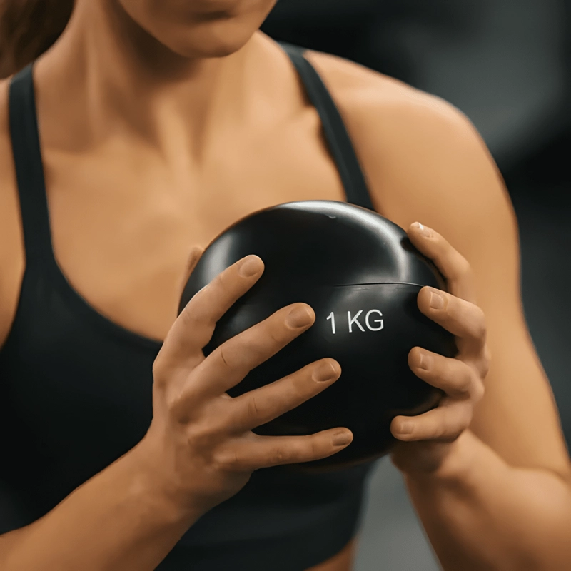 BALON MEDICINAL DE SILICONA DE 2 KG SIN REBOTE - 4