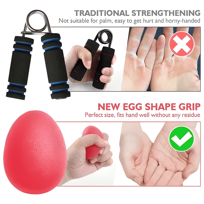 ENTRENADOR DE FUERZA DE AGARRE DE MANO,3PCS PELOTA #3 - 1