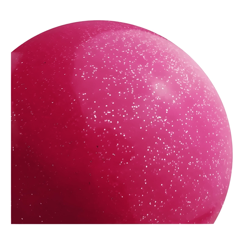 BALON UK TIME GIMNASIA RITMICA GOMA GLITTER 15.2 CM ROSA - 2
