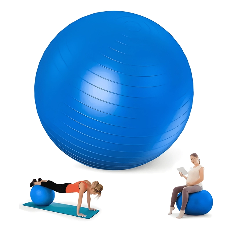 PELOTA DE PILATES YOGA LINEA SPORT 75CM + INFLADOR ELASTICO - 2