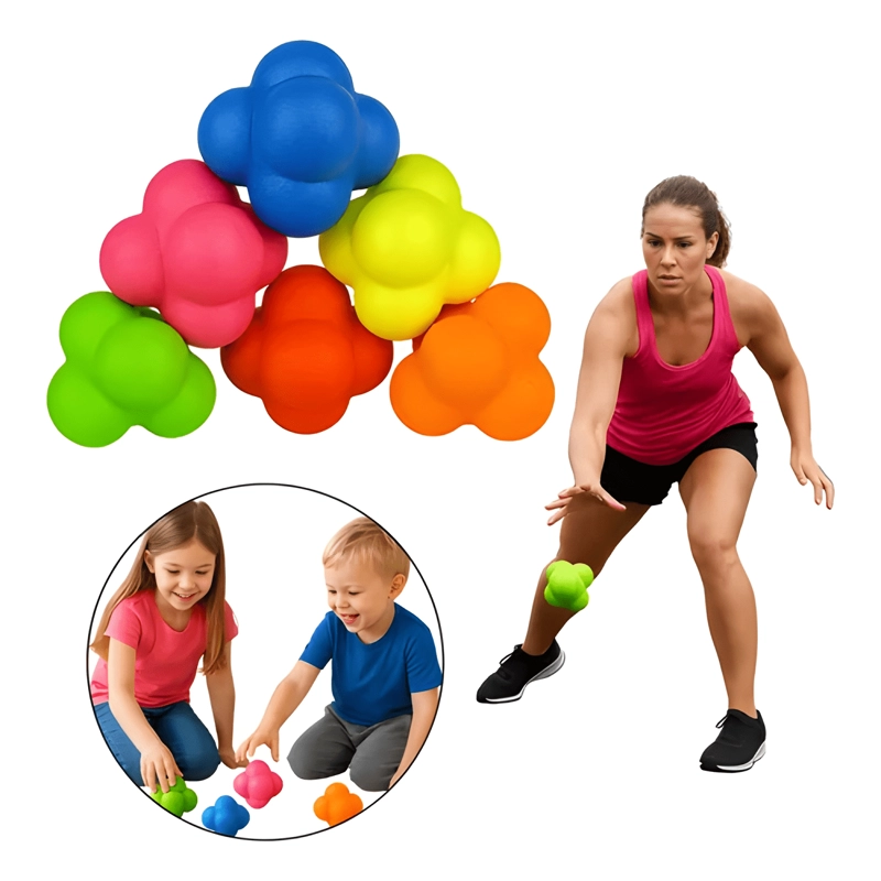 PELOTAS DE REACCION PACK X4 ENTRENAMIENTO REFLEJOS/AGILIDAD - 2