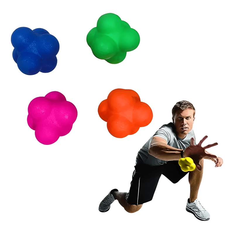 PELOTAS DE REACCION PACK X4 ENTRENAMIENTO REFLEJOS/AGILIDAD - 4