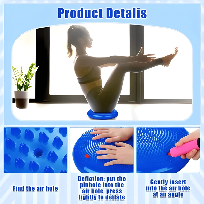 COJIN AUTISMO SENSORIAL PROPIOCEPTIVO YOGA BALONES GRIS - 4