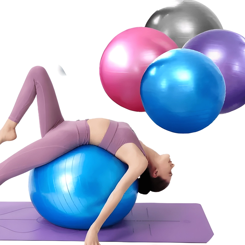 PELOTA BALON 75 CM PILATES YOGA + INFLADOR PELOTAS #4 - 2