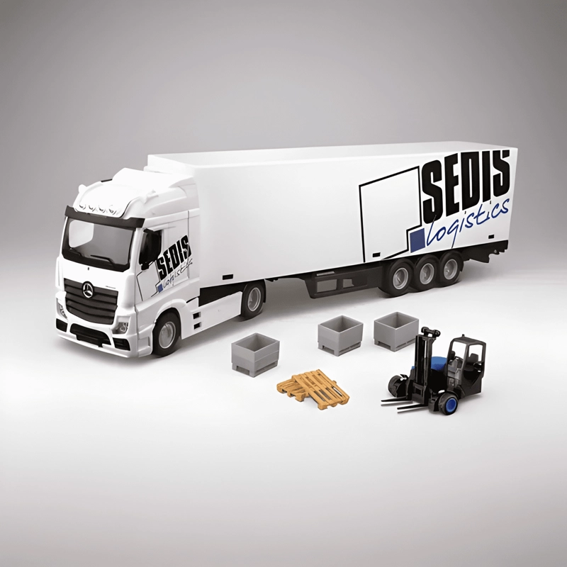 CAMION MERCEDES BENZ CON GRUA HORQUILLA 1:43 - 4