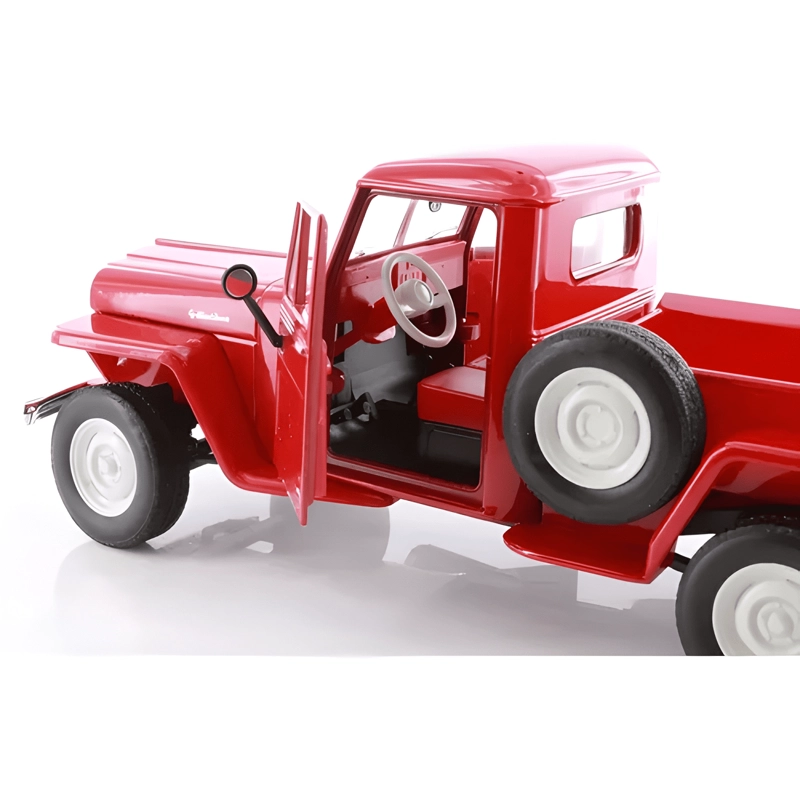 JEEP WILLYS PICKUP ESCALA 1:24 ROJO - 1