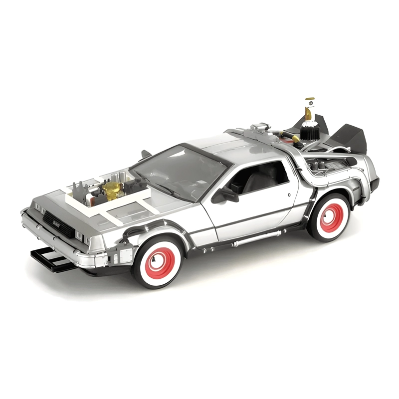DELOREAN BACK TO THE FUTURE 3 TIME MACHINE 1/24 GRIS #2 - 2