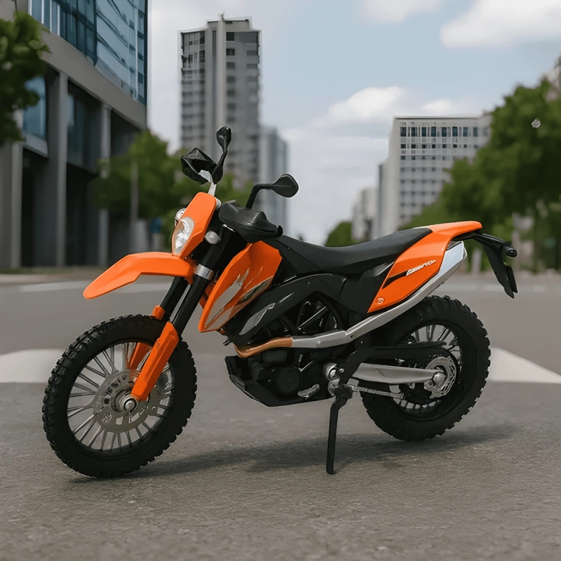 MOTO KTM 690 ENDURO R COLECCIONABLE A ESCALA NARANJO - 3