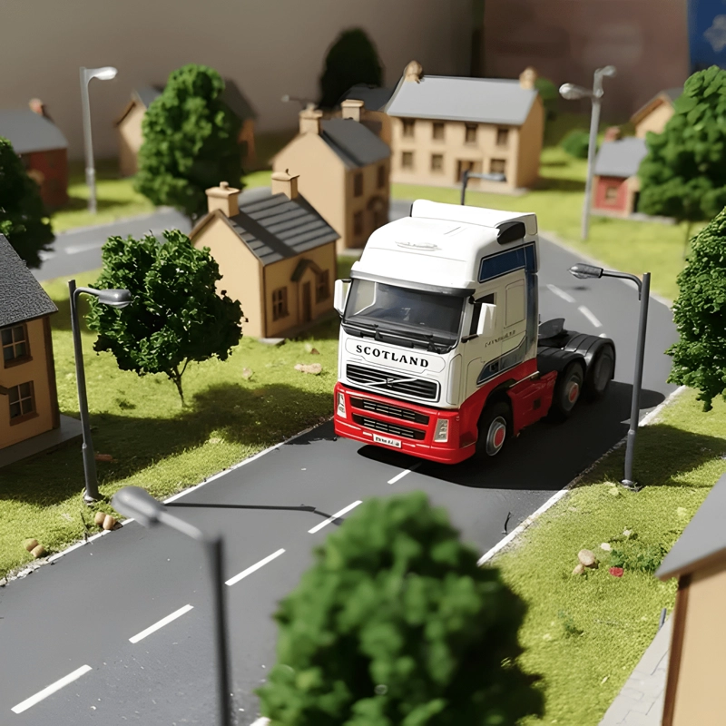 CAMION VOLVO TRACTO FH ESCALA 1:50 BLANCO - 3